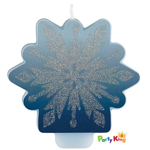 Frozen 3 Glittered Candle