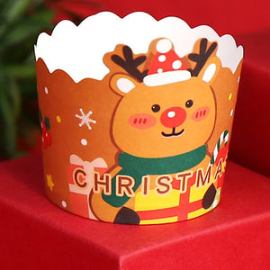 Christmas Cupcake Cup/Case