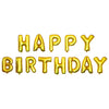 Happy Birthday Foil Balloon Gold