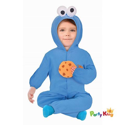 Image of Sesame Street Costume Cookie Monster Boy Jumpsuit 18-24 Months