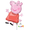 Peppa Pig Mini Shape Foil Balloon on Stick