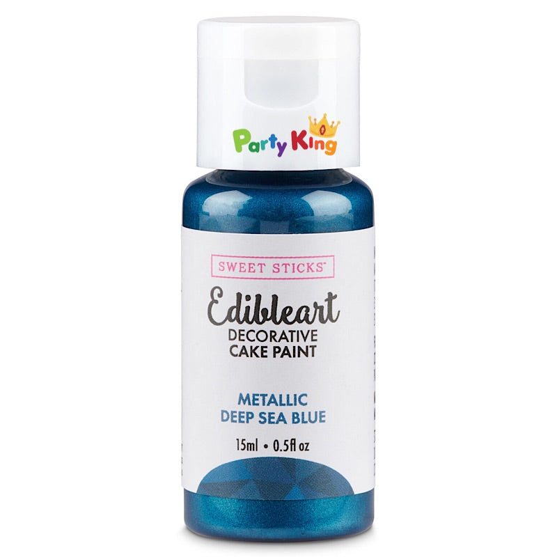 Metallic Cake Paint Deep Sea Blue Sweet Sticks
