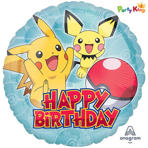 Pokémon Happy Birthday Standard 45cm Foil Balloon