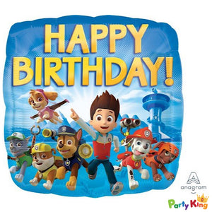 Paw Patrol Happy Birthday Standard 45cm Foil Balloon
