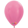 Sempertex Satin Pearl Fuchsia 11” Latex Balloon