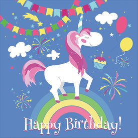 Unicorn Backdrop - Unicorn & Bunting