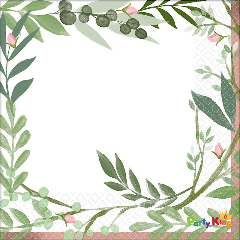 Love And Leaves Luncheon Napkins