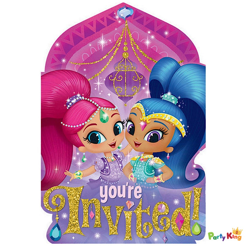 Shimmer And Shine Postcard Invitations