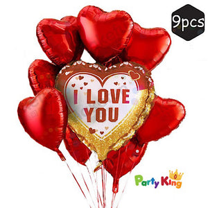 I Love You Red Foil Balloon Bouquet