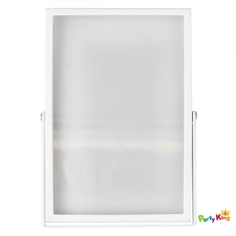 A Touch Of Pampas Frames White Metal & Glass