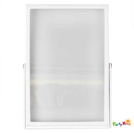 A Touch Of Pampas Frames White Metal & Glass