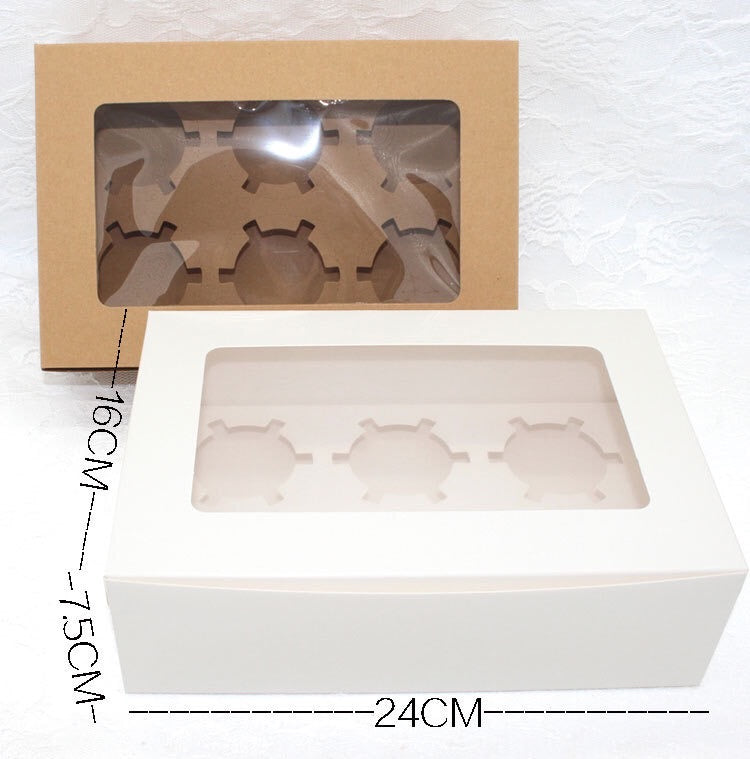 6 Holder Cupcake Box