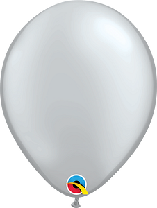 Qualatex Metallic Silver 5” Latex Balloon
