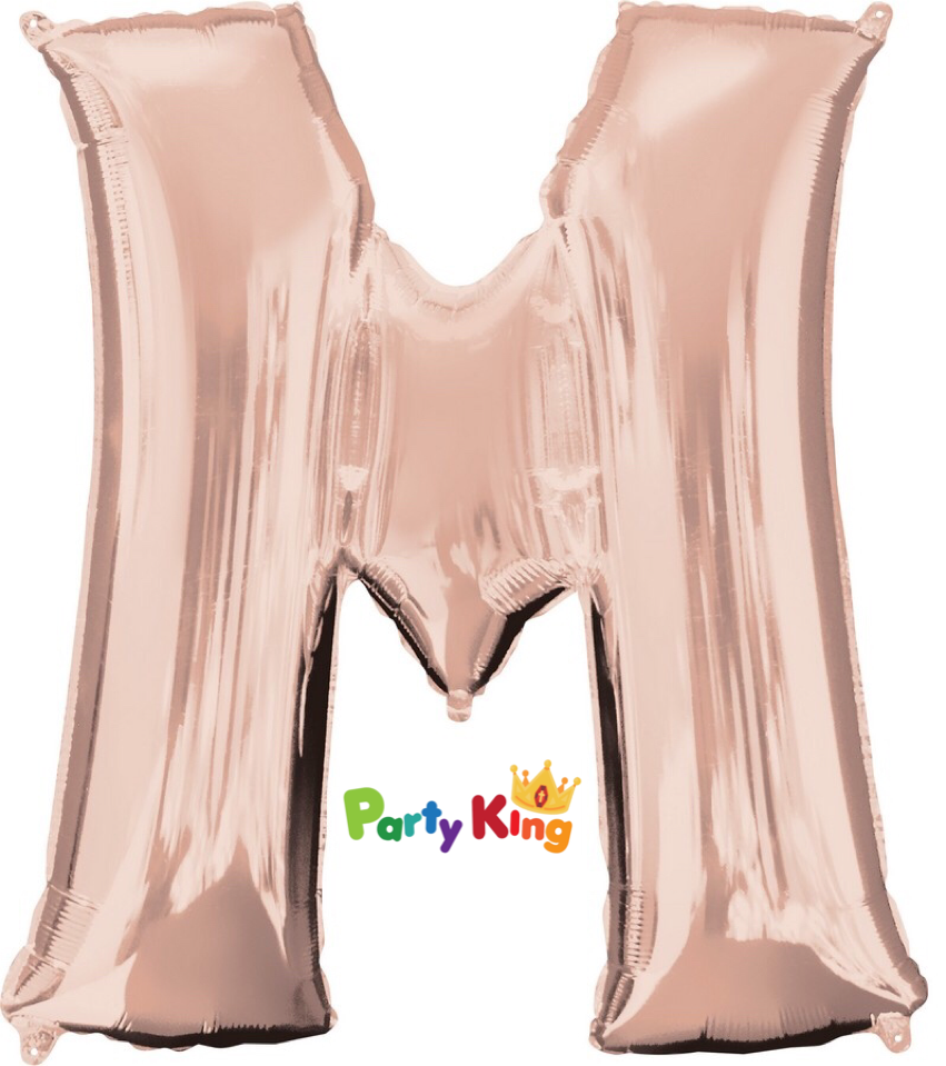 Rose Gold Letter “M” Foil Balloon 16” (35cm)
