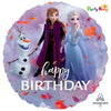 Frozen 2 Happy Birthday Standard 45cm Foil Balloon