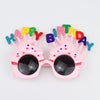 Party Glasses Happy Birthday Cupcake Pink