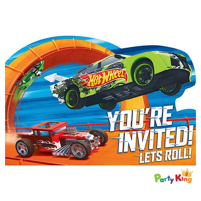 Hot Wheels Wild Racer Postcard Invitations