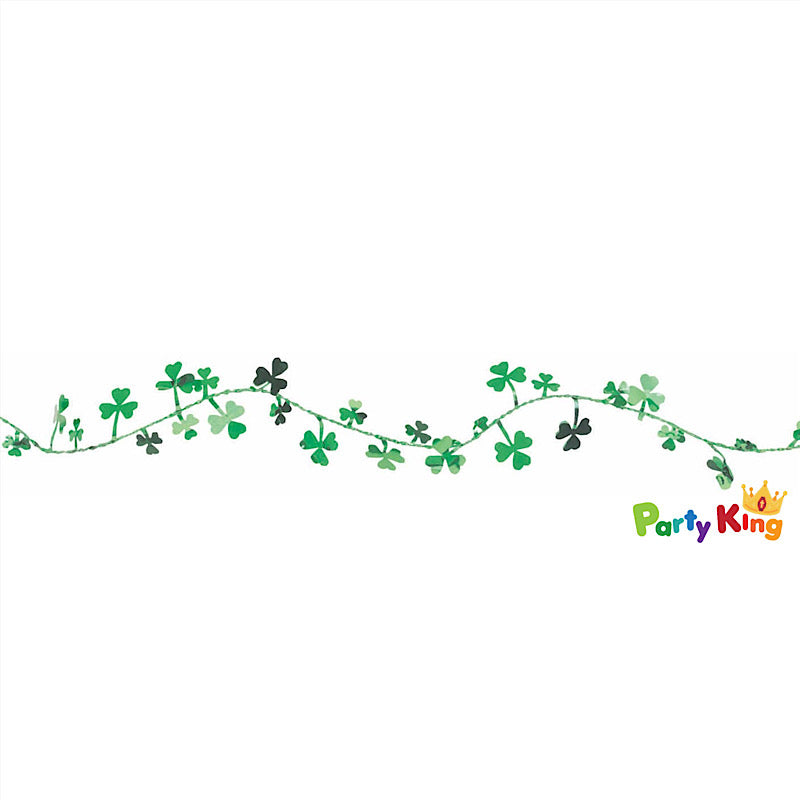 Shamrocks Wire Garland Decoration