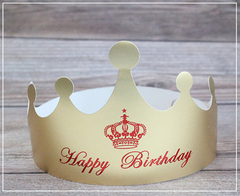 Happy Birthday Paper Crown Pack