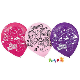Paw Patrol Girl 30cm Latex Balloons
