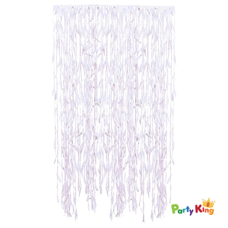 A Touch Of Pampas Leaf Ribbon Backdrop Blush Pink