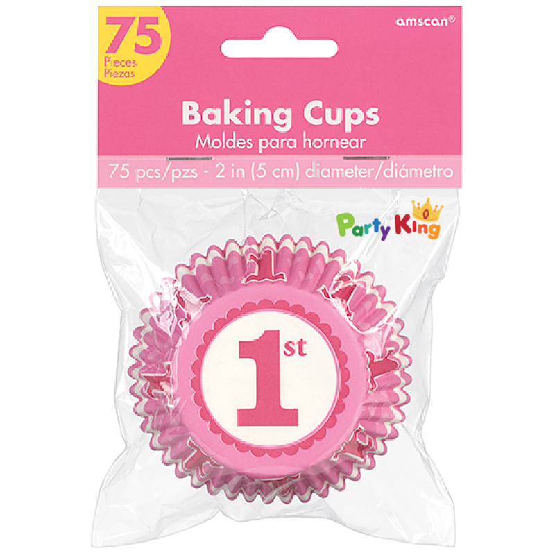 1st Birthday Pink Standard Cupcake Case