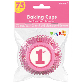 1st Birthday Pink Standard Cupcake Case