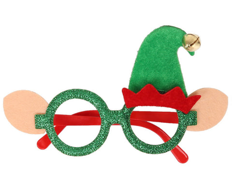 Image of Christmas Glasses With Elf Hat and Bell