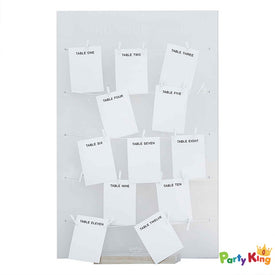 A Touch Of Pampas Table Plan Acrylic