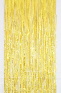 Tinsel Curtain Backdrop Gold 1x3M
