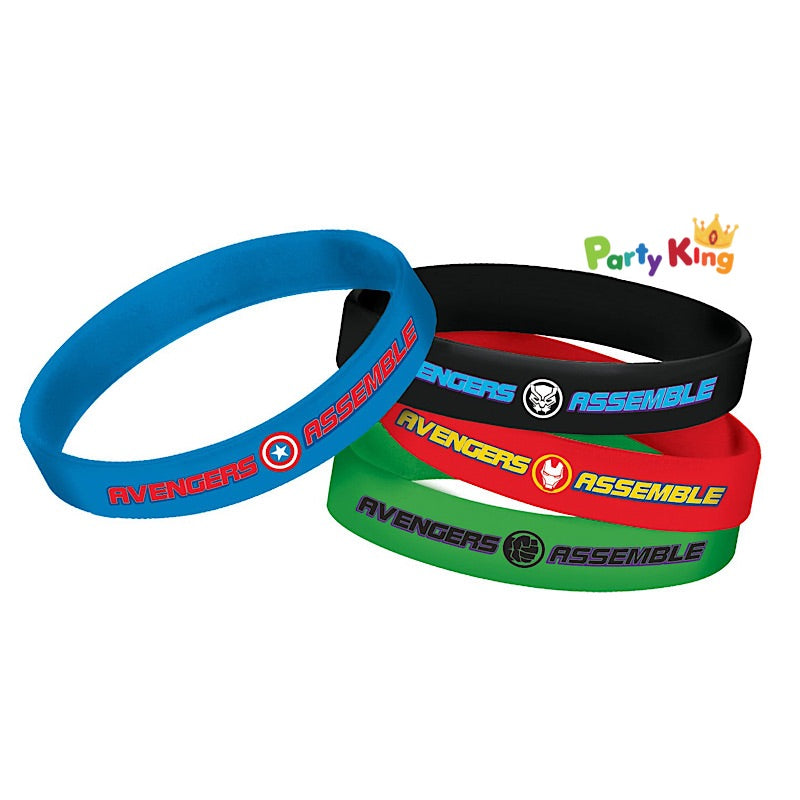 Avengers Powers Unite Rubber Bracelets Favors