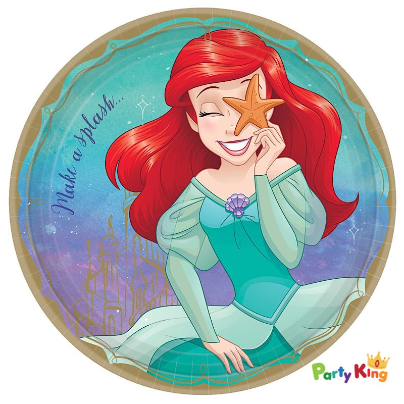 Ariel Disney Princess Once Upon A Time 23cm Dinner Paper Plates