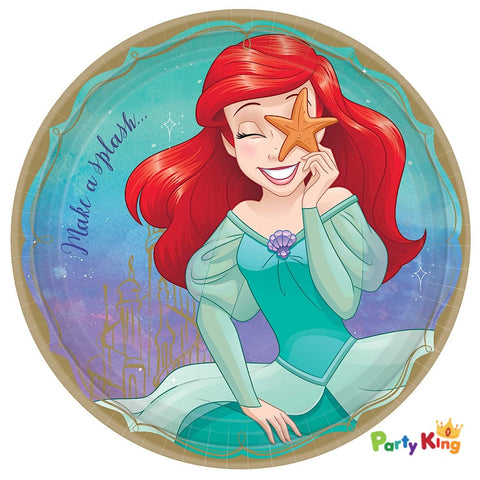 Ariel Disney Princess Once Upon A Time 23cm Dinner Paper Plates