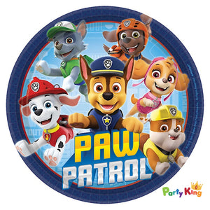 Paw Patrol Adventures 17cm Round Paper Lunch Plates