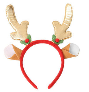 Christmas Headband Gold Anklets and Holly
