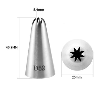 Pipping Tip D52 Stainless Steal