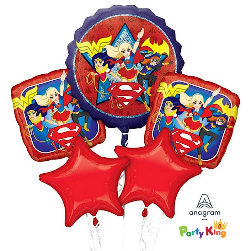 DC Super Hero Girls Foil Balloon Bouquet