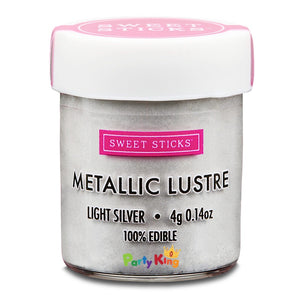 Metallic Lustre Light Silver Sweet Sticks