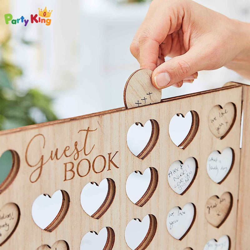 Botanical Wedding Four In A Row Alternative Guest Book