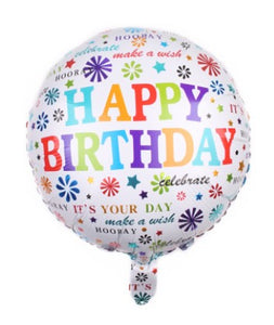 45cm (18") Round Foil Balloon - Happy Birthday It's Your Day