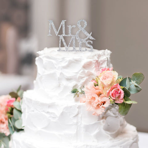 Image of Wedding Mr & Mrs Cake Topper