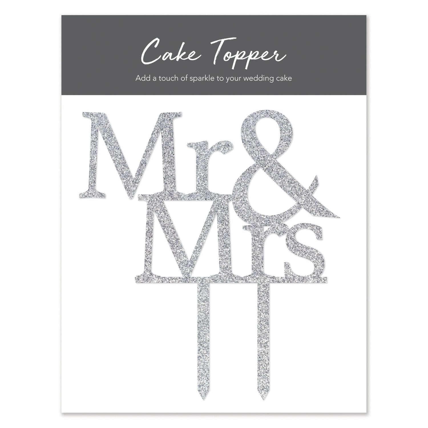 Wedding Mr & Mrs Cake Topper