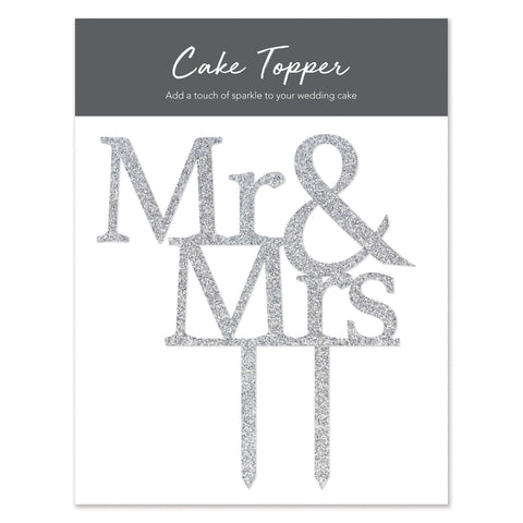 Image of Wedding Mr & Mrs Cake Topper
