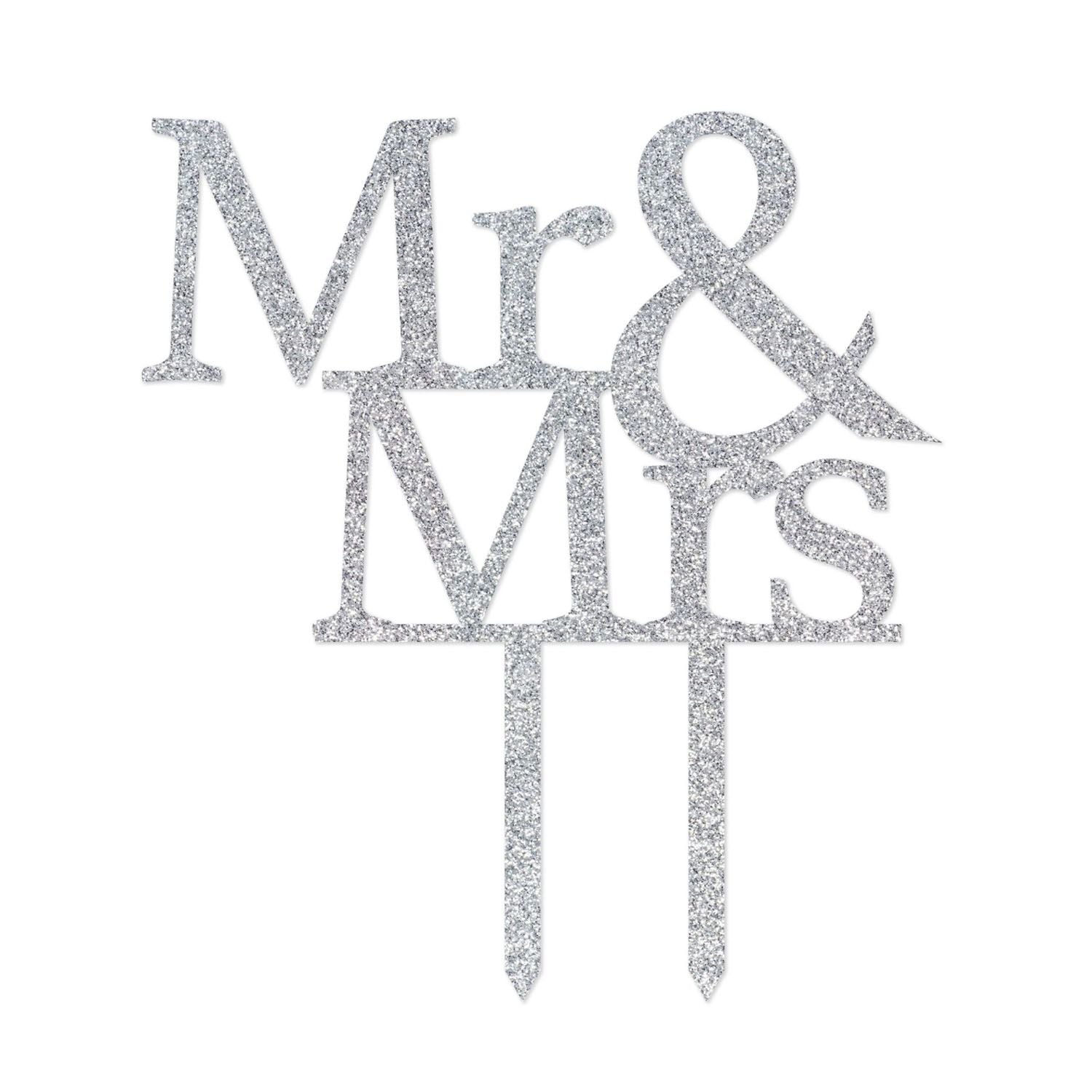 Wedding Mr & Mrs Cake Topper