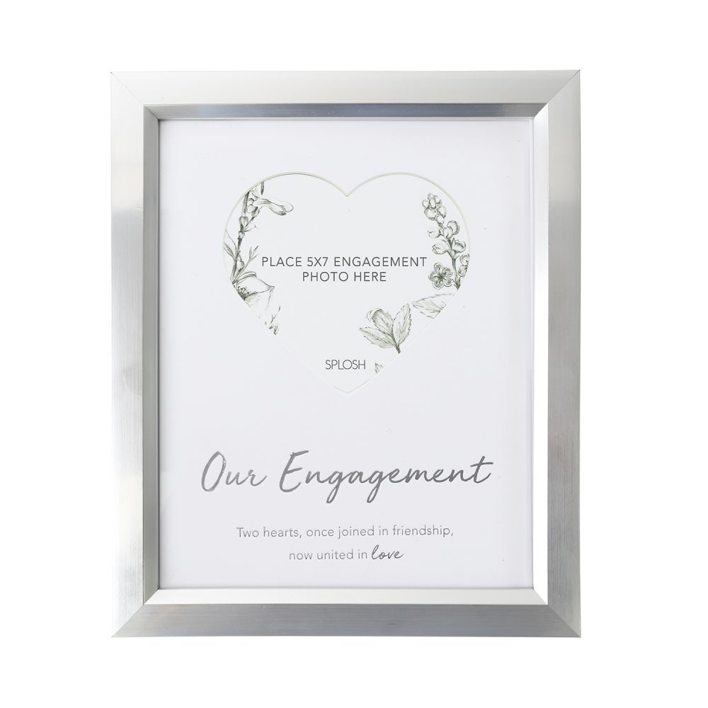 Engagement Heart Picture Frame 5x7 
