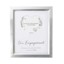 Engagement Heart Picture Frame 5x7 